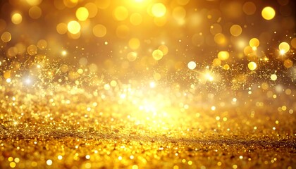 Golden glitter bokeh background (2)