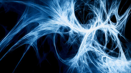 Blue and white abstract energy background, perfect for technology, artificial intelligence, science, or data concepts