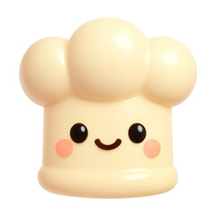 Wall Mural - png cute smiling chef hat illustration.