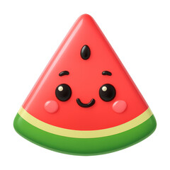 Wall Mural - png cute watermelon slice illustration.
