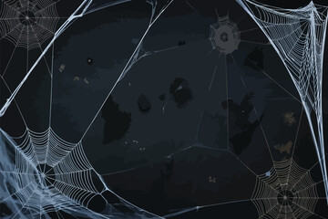 Spiderwebs in the Night: Intriguing close-up of intricate spiderwebs create an eerie and mysterious ambiance, weaving a web of fascination under the cloak of the night. 