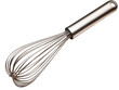 © Natalie - Stainless steel whisk isolated on a white background. Essential kitchen tool for mixing and whipping ingredients. Isolated on transparent background- png.
