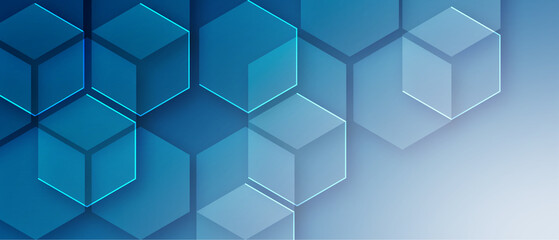 Canvas Print -  abstract modern blue background 