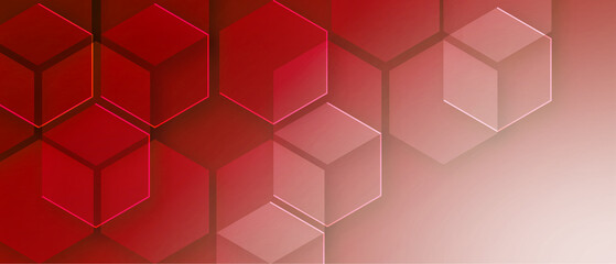 Canvas Print -  abstract modern red background 