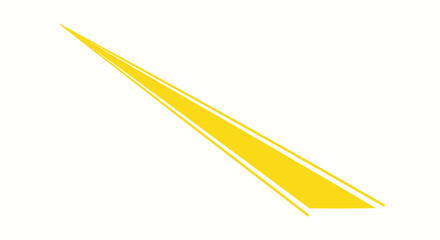 Wall Mural - Bright Yellow Diagonal Abstract Graphic Element Illustration.