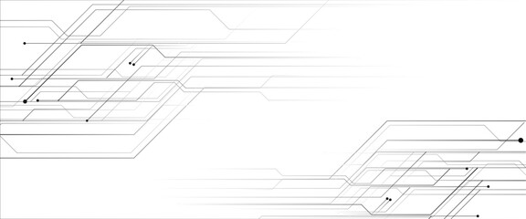 Wall Mural - vector abstract digital technology with line digital technological for web banner background
