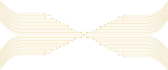 Wall Mural - vector digital technology gold lines graphic abstract design