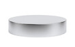 © PNG Lab - Silver chrome cylinder podium for a luxury product display