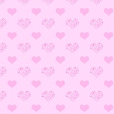Seamless Pink Heart Pattern
