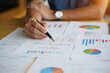 © Rana22 - Person analyzing financial reports with charts and graphs