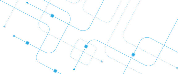 Abstract futuristic technology background. Technology background with crossed lines and dots.
