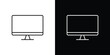 © Dawid - Desktop icon. Signs and symbols for mobile app, UI, UX