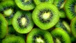 © tonifrito - Sliced kiwi fruit showing vibrant green flesh and seeds