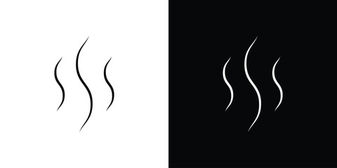 Smoke steam icon. Simple element illustration.