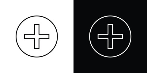 Add icon. Simple element illustration.