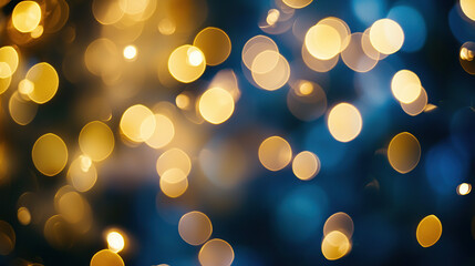 golden christmas lights