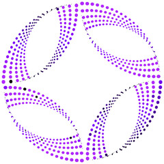 Wall Mural - abstract shape dot design