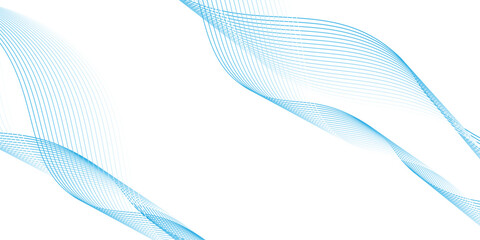 Wall Mural - abstract blue purple gradient flowing wave lines on white background. modern colorful wavy lines pat