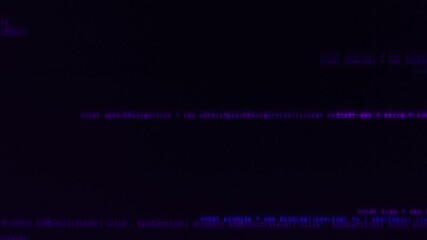Blurred lines of blue code moving rapidly on a black screen, background, backdrop, or screensaver in the theme of programming, cybersecurity, hacking.
