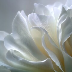 Canvas Print - Delicate Macro Shot of Perfectly Textured Petals in Soft Focus
