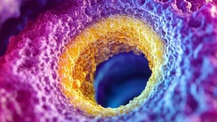 Wall Mural - immerse yourself in this mesmerizing footage of vibrant fractals. ideal for artistic projects or cre