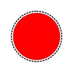 red button with a flag