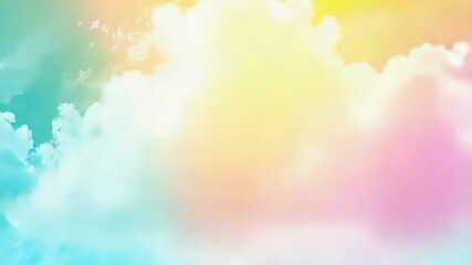 Wall Mural - a plane flying high above the clouds, ideal for aviation or travel-related uses