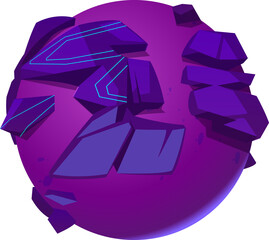 Wall Mural - Purple Planet