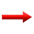 © Naved - Glossy red arrow pointing right isolated on transparent background