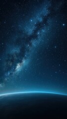 Wall Mural - majestic cosmic view from space.