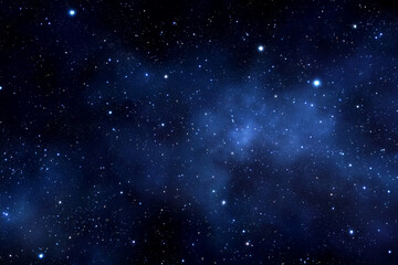 Wall Mural - A dark blue sky with many stars