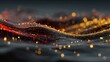 © Mawar - Abstract digital landscape of swirling particles