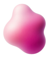 Wall Mural - blob with a frosted finish and a gradient in pink and magenta