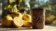 © Galih - Lemons, bananas, and an engraved cup sit bathed in soft natural sunlight