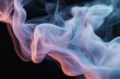© irwan - Abstract smoke swirls in pastel hues against black