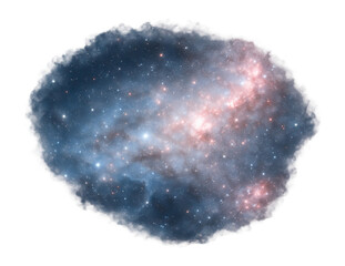 Wall Mural - large magellanic cloud with an irregular galaxy near the milky way