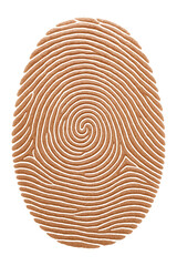 Wall Mural - fingerprint with composite pattern
