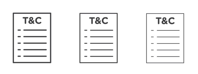 Terms and Conditions icon design, suitable for web, infographics, interface and apps.