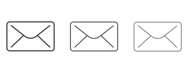 Envelope icon design, suitable for web, infographics, interface and apps.
