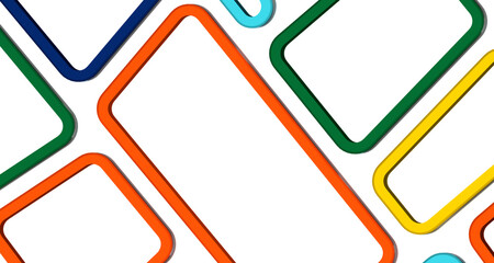 Wall Mural - Low poly triangle posters, modern concept - Divider 3d