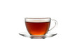 © Lang - glass cup of hot aromatic black tea isolated on transparent background isolated on white background