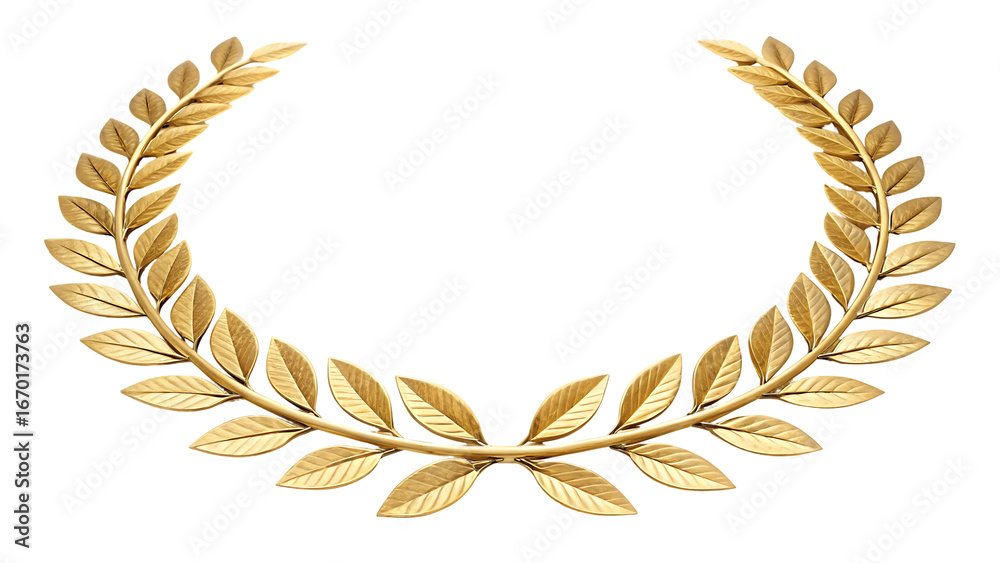 laurel wreath gold collection vector png eps isolated on white ...