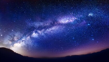 a night sky filled with stars and galaxies in the outer space of the universe