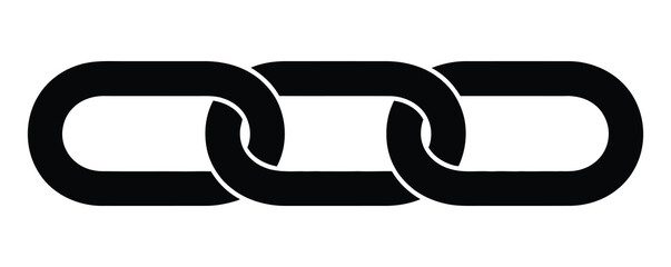 Chain, link icon vector. Link icon, internet url symbol connect button.Strong chain link connection for secure systems and innovative solutions now