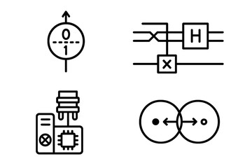 vector illustration depicting technology and digital processes