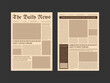 © Prokash Cuch - The daily newspaper layout, magazine design, Vintage or old fashioned Newspaper layout