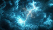 © Nindya - blue lightning thunder cloud explosion background 3