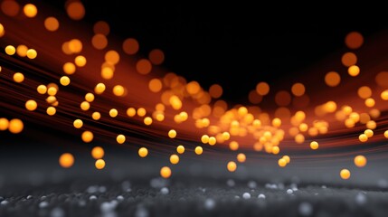 dynamic network visualization of glowing nodes digital environment abstract concept modern technolog