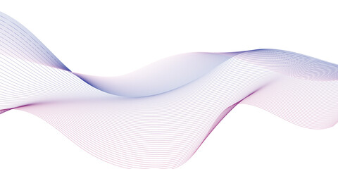 Wall Mural - abstract modern colorful wavy stylized blend liens and technology lines on white background. blendin