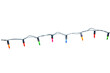 © Achira22 - String of Christmas lights isolated on transparent background.